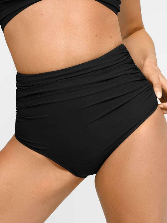Shapewear High-Waist Ruched Sculpting Bikini Bottom